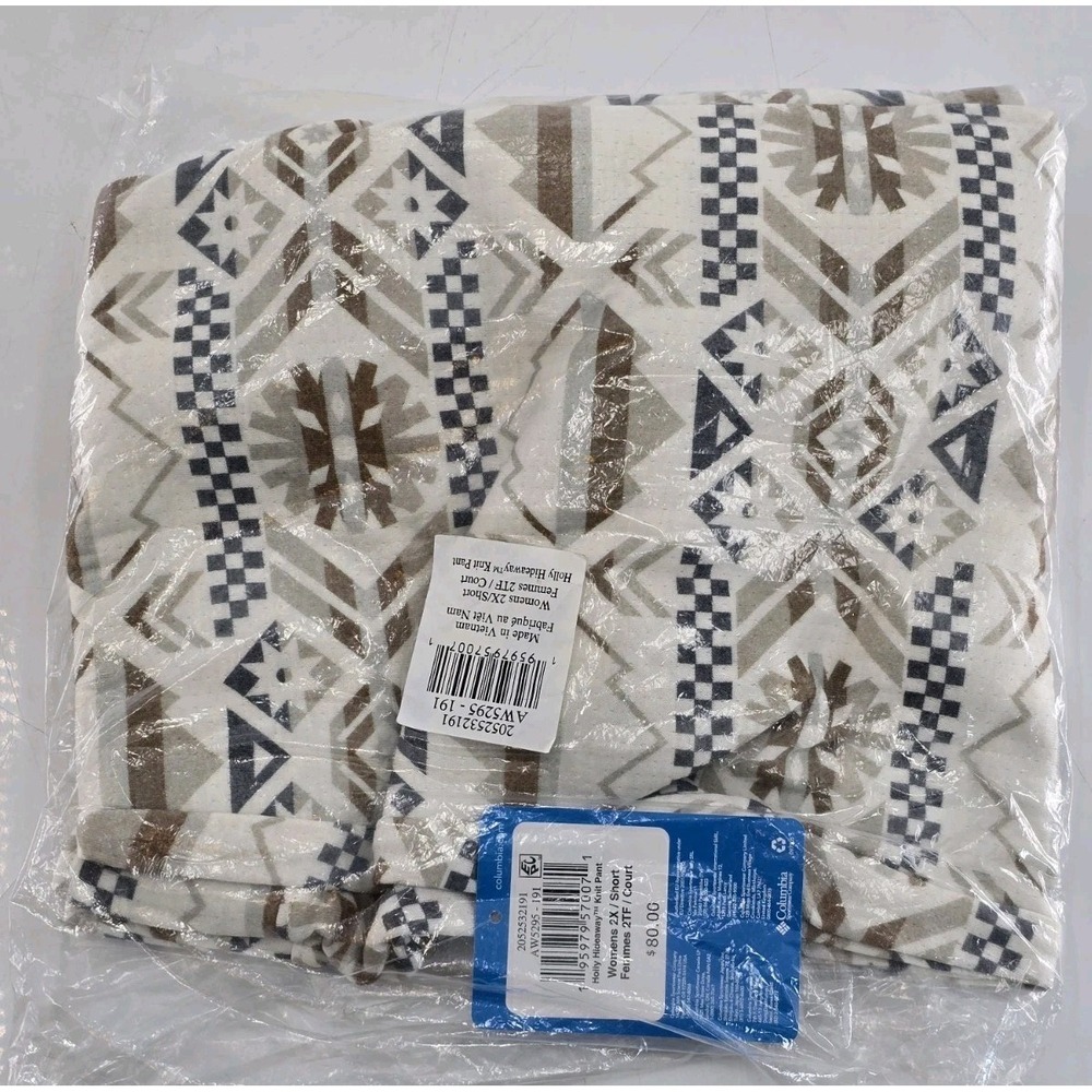 NWT Columbia Women's Holly Hideaway Knit Pant - Size Womens 2X / Short MSRP $80